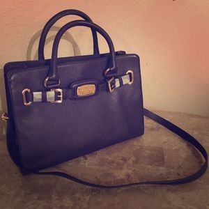 Michael Kors Purple Hamilton Satchel